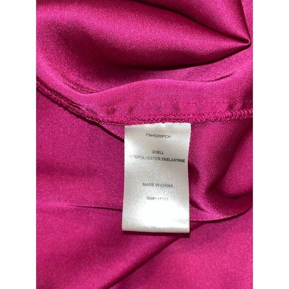 Parker Fuchsia Long Sleeve Button Cuffs Wrap Blouse Women's Size XS - Picture 7 of 9